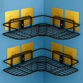 Dangfly Self Adhesive Bathroom Organizer Shelf | No Drill Wall Mounted Rack & Shelf (2 Pcs Corner)
