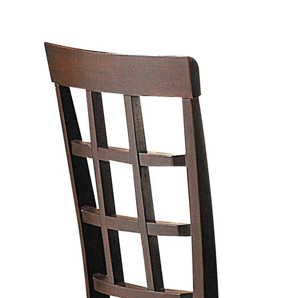 ACME Cardiff Side Chair (Set-2) - 0 - Espresso & Dark Brown Microfiber