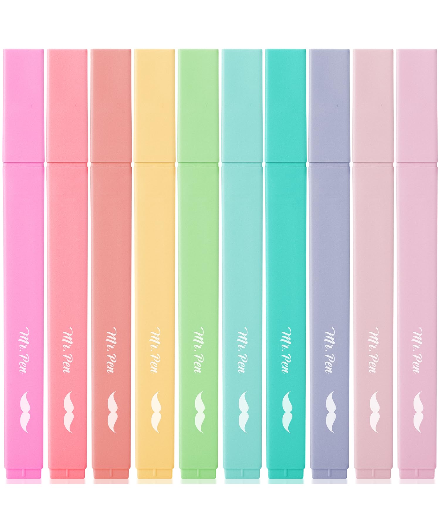 Mr. Pen- Aesthetic Highlighters, 10 Pcs, Chisel Tip, Pastel Colors, Cute Highlighters Assorted Colors, Bible Highlighters And Pe