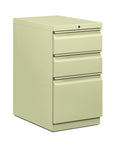 HON Efficiencies Mobile Pedestal File - Storage Pedestal with 1 File and 2 Box Drawers 22-7/8-Inch, Putty (H33723R)