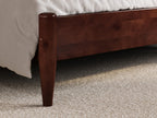 Afi, Charlotte Queen Solid Wood Low Profile Platform Bed, Walnut