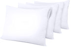 Utopia Bedding Waterproof Pillow Protectors Zippered (4 Pack, White) Standard Size, Bed Bug Proof Pillowcases, Pillow Encasement