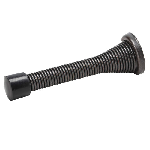 10 Pack Rok Hardware 3' (76Mm) Flexi Spring Heavy Duty Wall Door Stop Bumper Oil-Rubbed Bronze