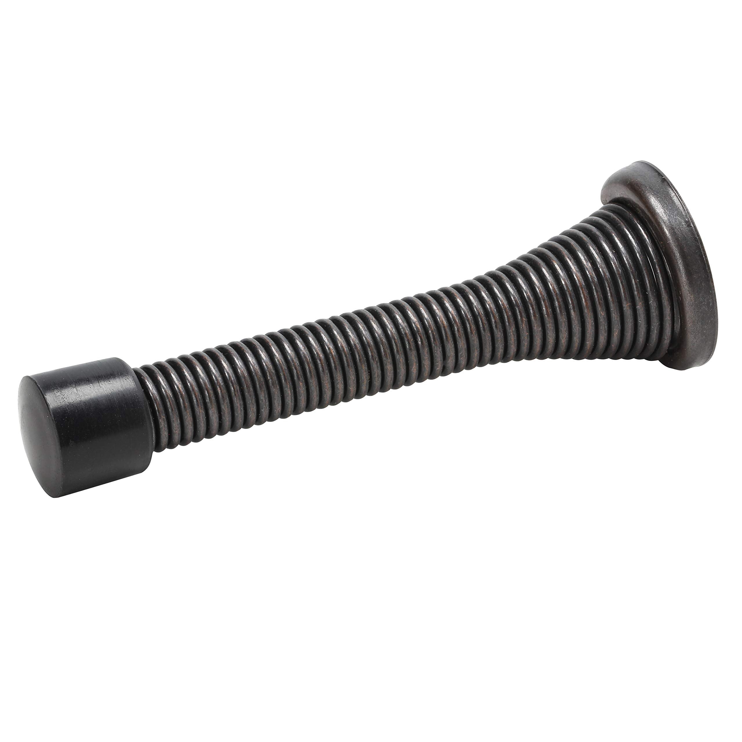 2 Pack Rok Hardware 3' (76Mm) Flexi Spring Heavy Duty Wall Door Stop Bumper Oil-Rubbed Bronze