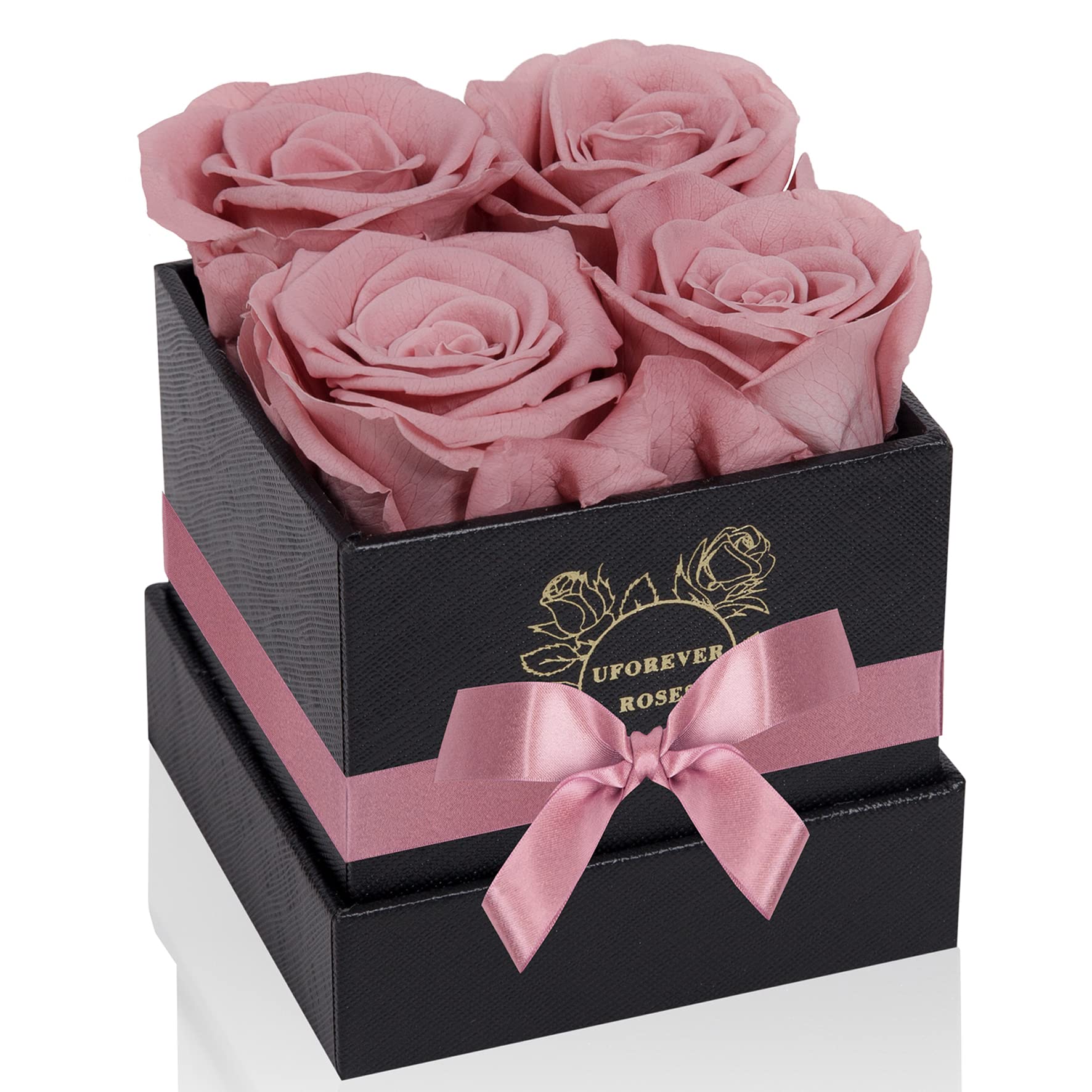 UFOREVER ROSES Preserved Roses in a Box Mothers Day Valentines Day Gifts for Her, Real Roses That Last a Year and More, Christma