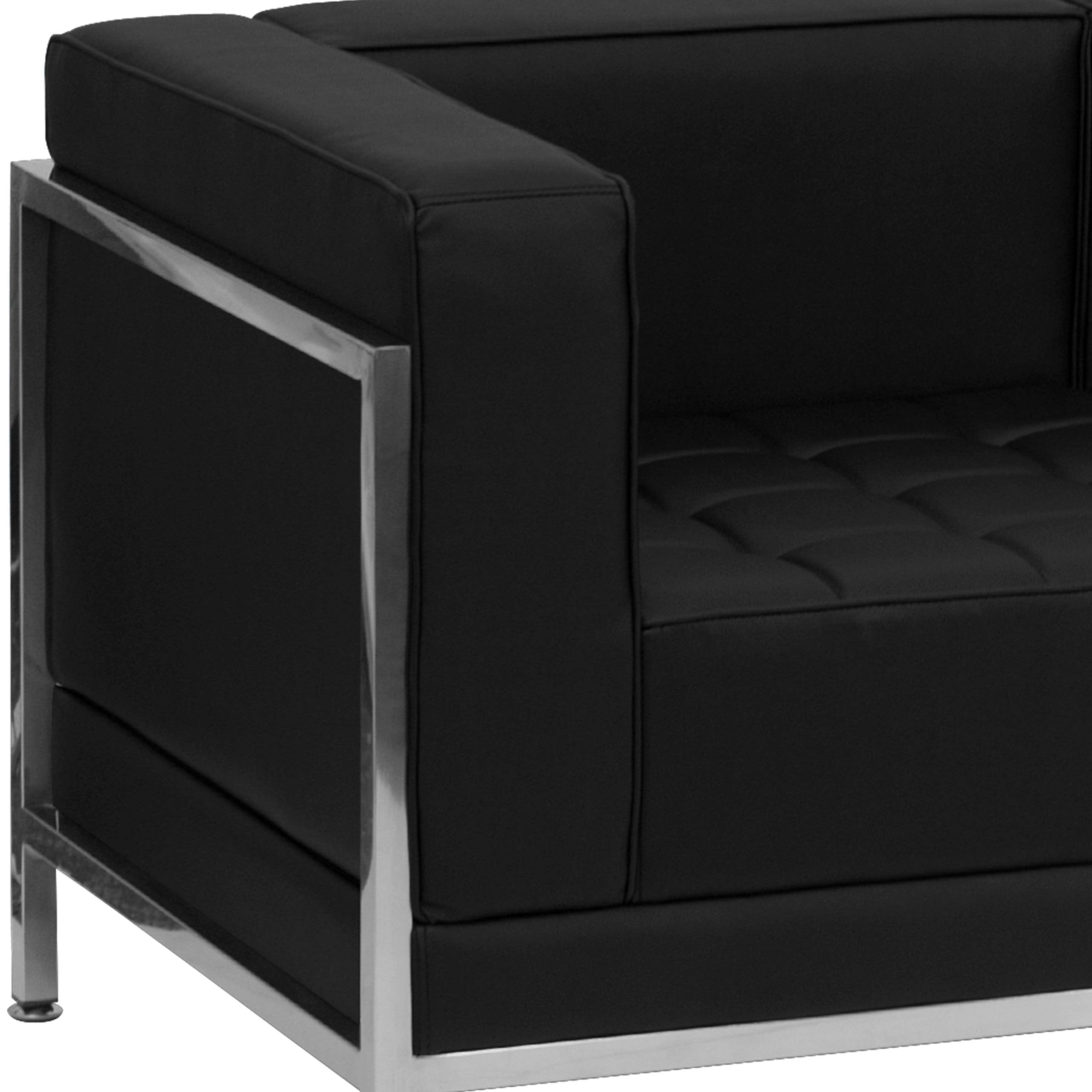 Flash Furniture HERCULES Imagination Series Black LeatherSoft Sofa & Chair Set