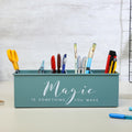 Dudki Desk Organizer With 4 Compartments For Office Table | Stylish Metal Desk Organizer | Stationary Storage | Pencil Holder Fo