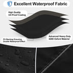 Outdoorlines Outdoor Waterproof Patio Table Furniture Set Covers - Round Couch Sectional Cover Outside Weatherproof Patio Furniture Covering For Deck, Lawn And Backyard 96' Dia X 28' H, Black