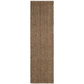 SAFAVIEH Natural Fiber Collection Runner Rug - 23 x 18, Natural & Grey, Handmade Jute, Ideal for High Traffic Areas in Living 