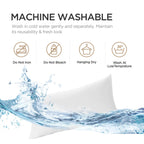Acanva Throw Pillow Stuffer Inserts Decorative Rectangle Premium Sham Forms Cushion For Sofa Couch Chair, 12X24 Inch (Pack Of 1), White