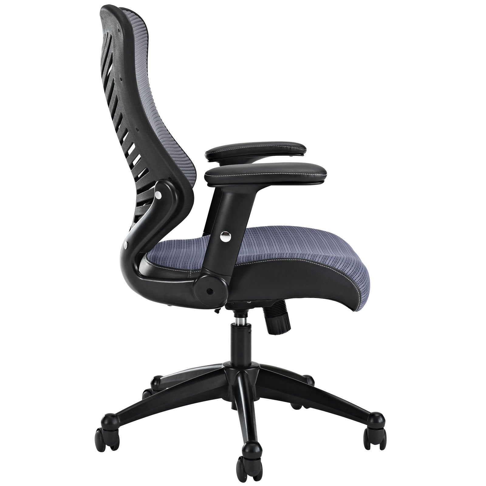 Modway Clutch Ergonomic Mesh Computer Desk Office Chair in Gray
