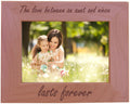 The Love Between an Aunt and Niece lasts forever Natural Alder Wood Engraved Tabletop/Hanging Photo Picture Frame (5x7-inch Hori