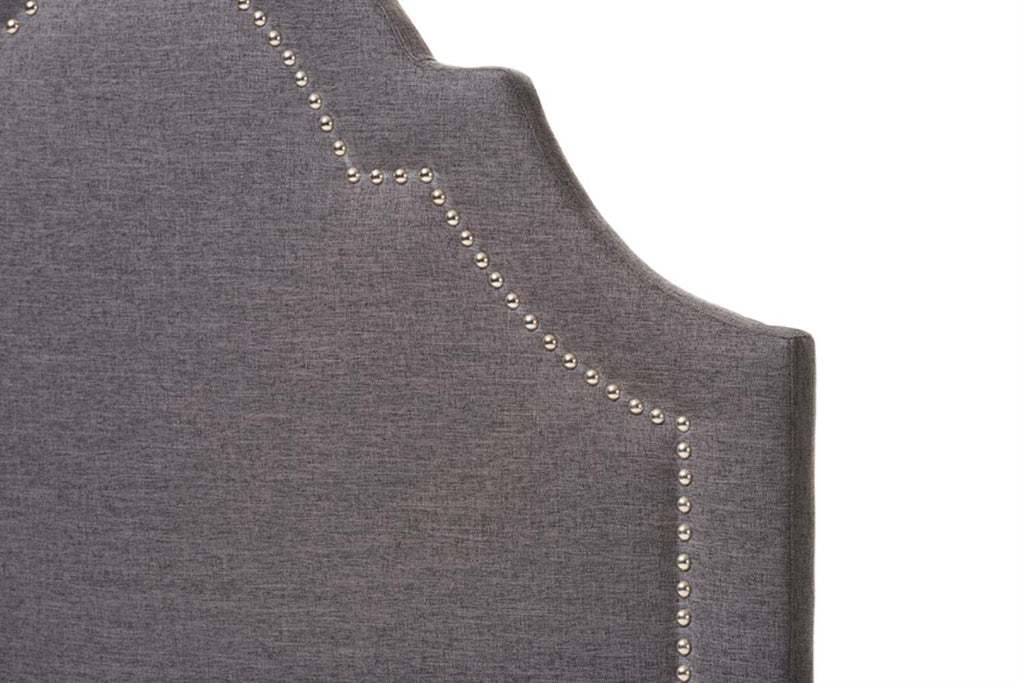 Baxton Studio Ritta Modern and Contemporary Upholstered Headboard Grey/Twin