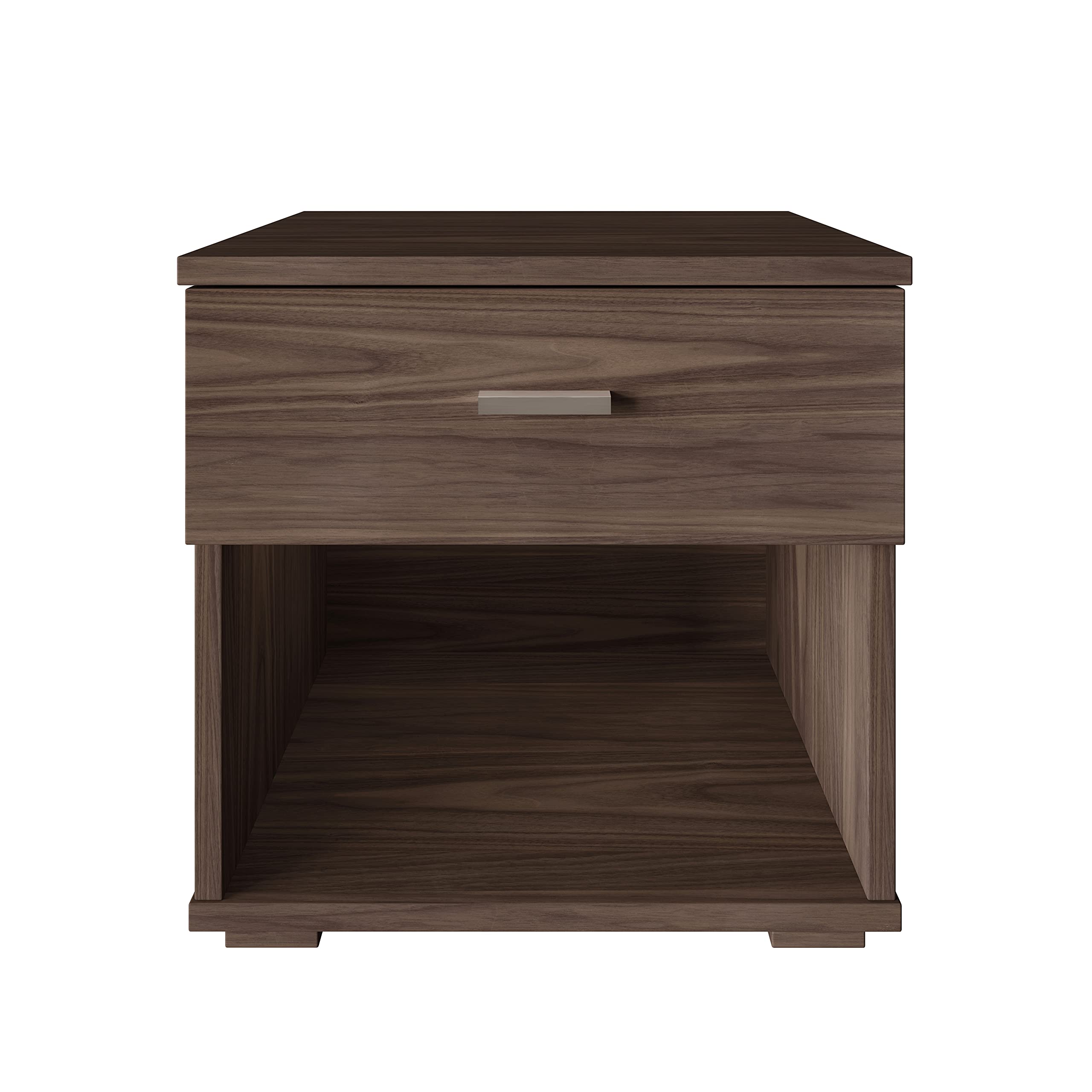 Boyd Sleep Novara, Deep Drawer With Euro Glides And Contemporary Styling, Walnut Nightstand