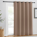 NICETOWN Door Curtain 84 inch Length for Bedroom - Room Darkening Light Blocking Thermal Insulated Solid Ring Top Blackout Windo