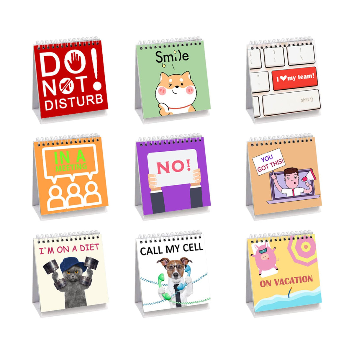 Office Desk Sign,Funny Desk Signs,30 Different Fun And Flip-Over Messages For Office Present,Office Desk Accessories,A Present F