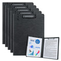 Urbantin A4 Clipboard Folder,A4 Foldable Clipboards With Pocket,5 Pack A4 Clipboards Clip Board For Memo Form Document & School