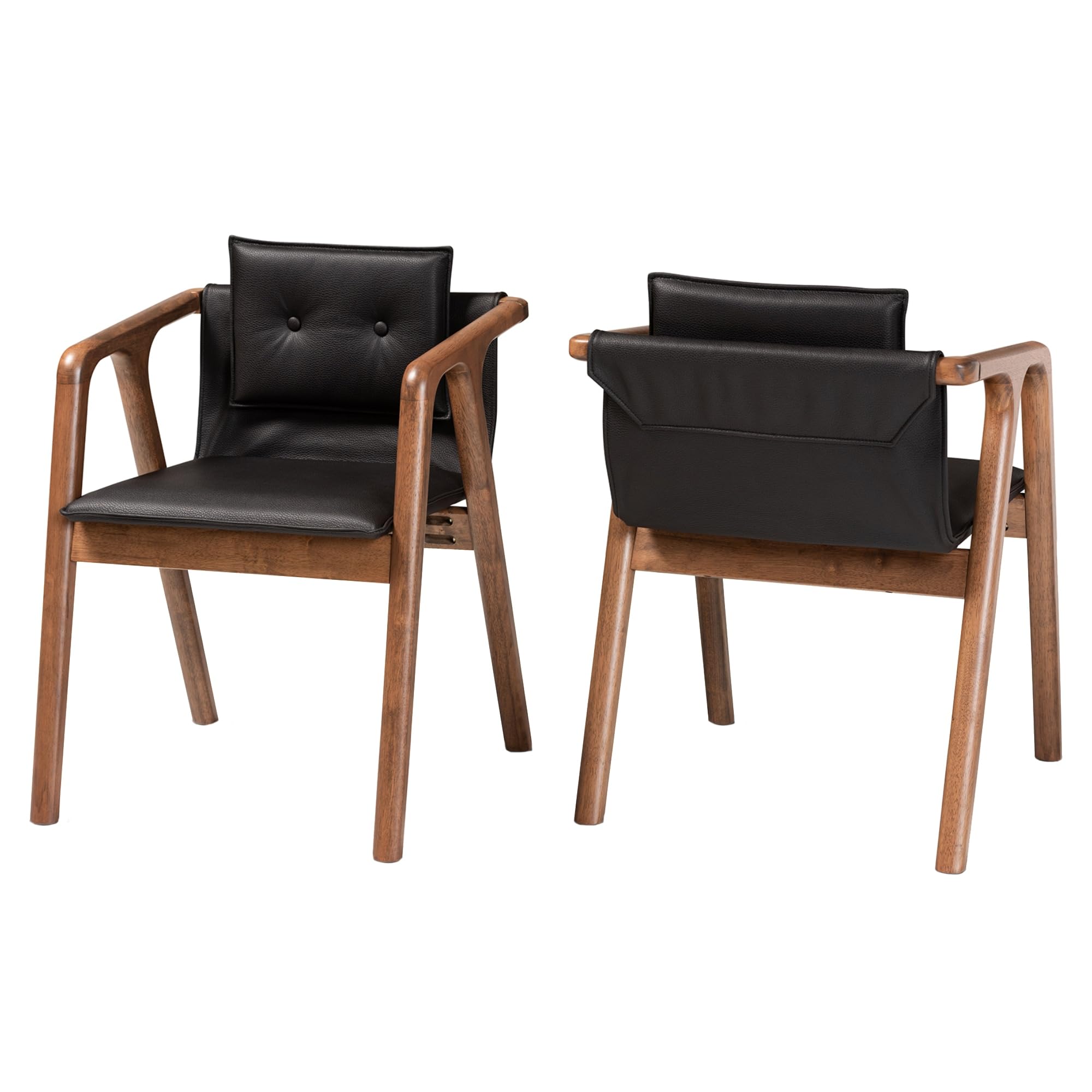 Baxton Studio Tarana Mid-Century Modern Dining Chair Set - Thumbnail 4