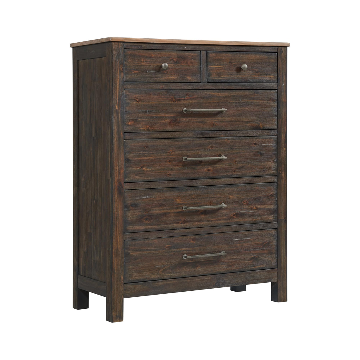 Intercon Transitions Chest, 6 Drawer Dresser, Dark Brown