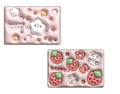 Krisus 2 Pcs 3D AntiSkid Water Soaking Cute Bathroom Mat Door,Floor Bath Mat, Soft Quick Dry Water Absorbent Mat for Home Offic