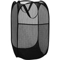 BATTOO Strong Mesh Pop Up Hampers for Laundry, Collapsible Laundry Baskets with Side Pocket Carry Handles for Laundry Room, Bath