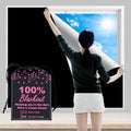 BoxElfos 100% Blackout Blind Curtains Window Cove (39''x 59'')[DIY Cut to Any Size or Shape] [Hook & Loop Tabs][ Portable Bags f