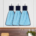 Urbane Home Napkin | Washbasin Hanging Napkin | Kitchen Towel with Ties | Napkin for Kitchen | Zig Zag Napkin for Bathroom | Han