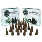 Eucalyptus Incense Cones - Total 20 Cone Incense - Dual Pack of 10 Insence Cones - Incense Cones Scented - Cone Incense Scents -
