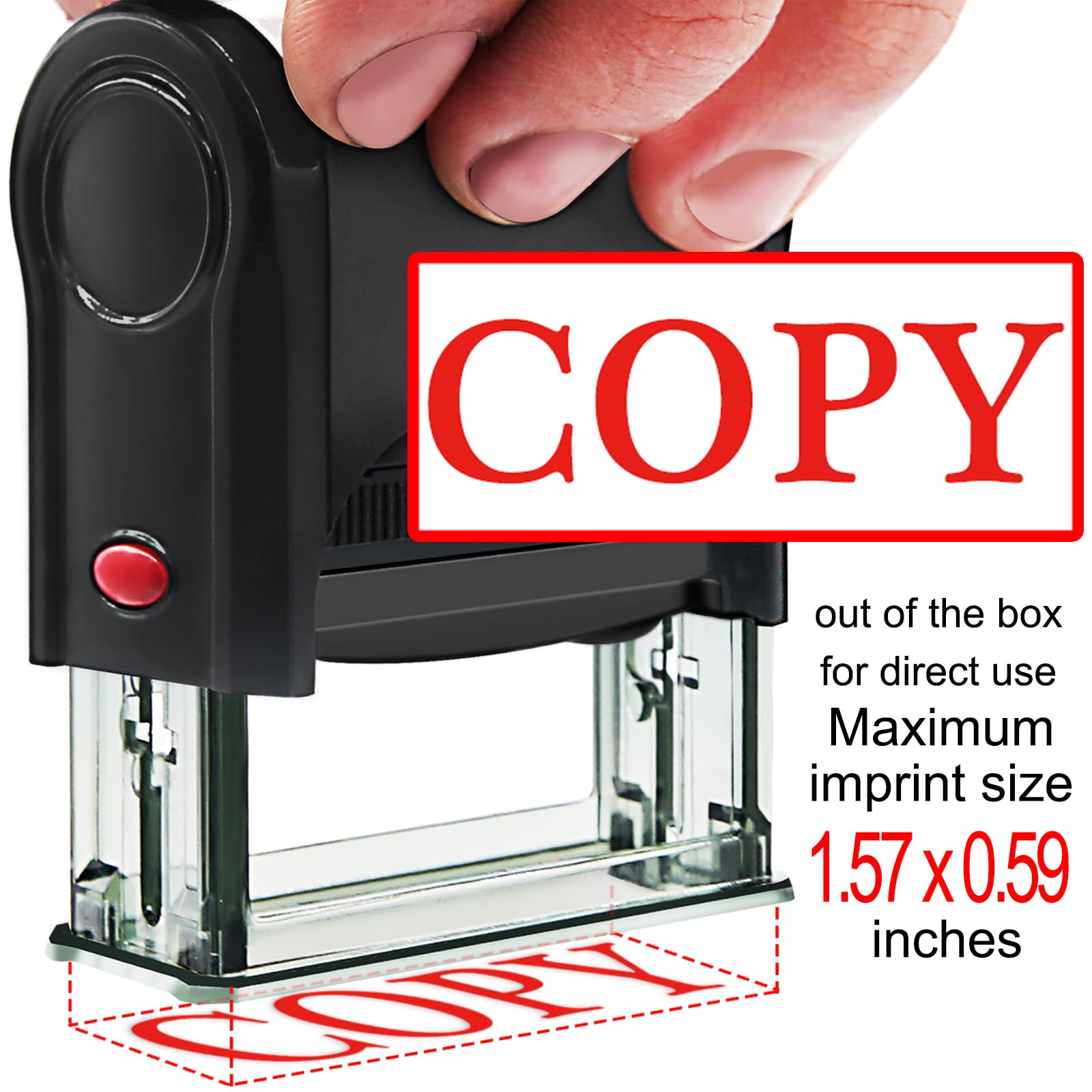 Bertiveny Copy Stamp Office Stamps Self Inking Personalized For Business Supplies Custom Rubber Business Copy Stamps For Office