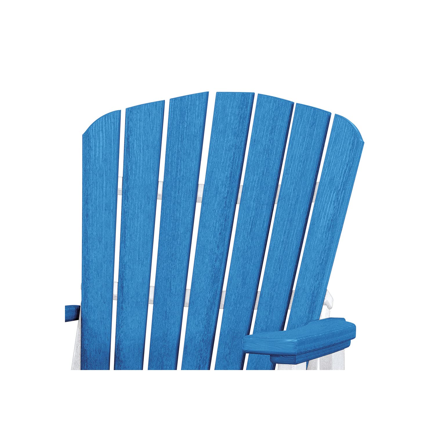 American Furniture Classics 511BW Fan Back Chair, Blue and White