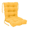 Blazing Needles 18 38-inch Twill Seat/Back Tufted Chair Cushion, 18 x 38, Sunset