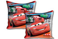 Athom Living Disney Cars 2 Piece Polyester Cushion Cover Set  16X16, Red