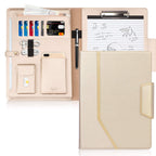 Toplive Padfolio Portfolio Case, Conference Folder Executive Business Padfolio With Document Sleeve,Letter/A4 Size Clipboard,Bus