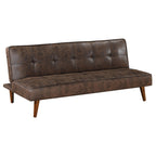 Coaster Home Furnishings Jenson Multipurpose Upholstered Tufted Convertible Sofa Bed Dark Coffee Brown