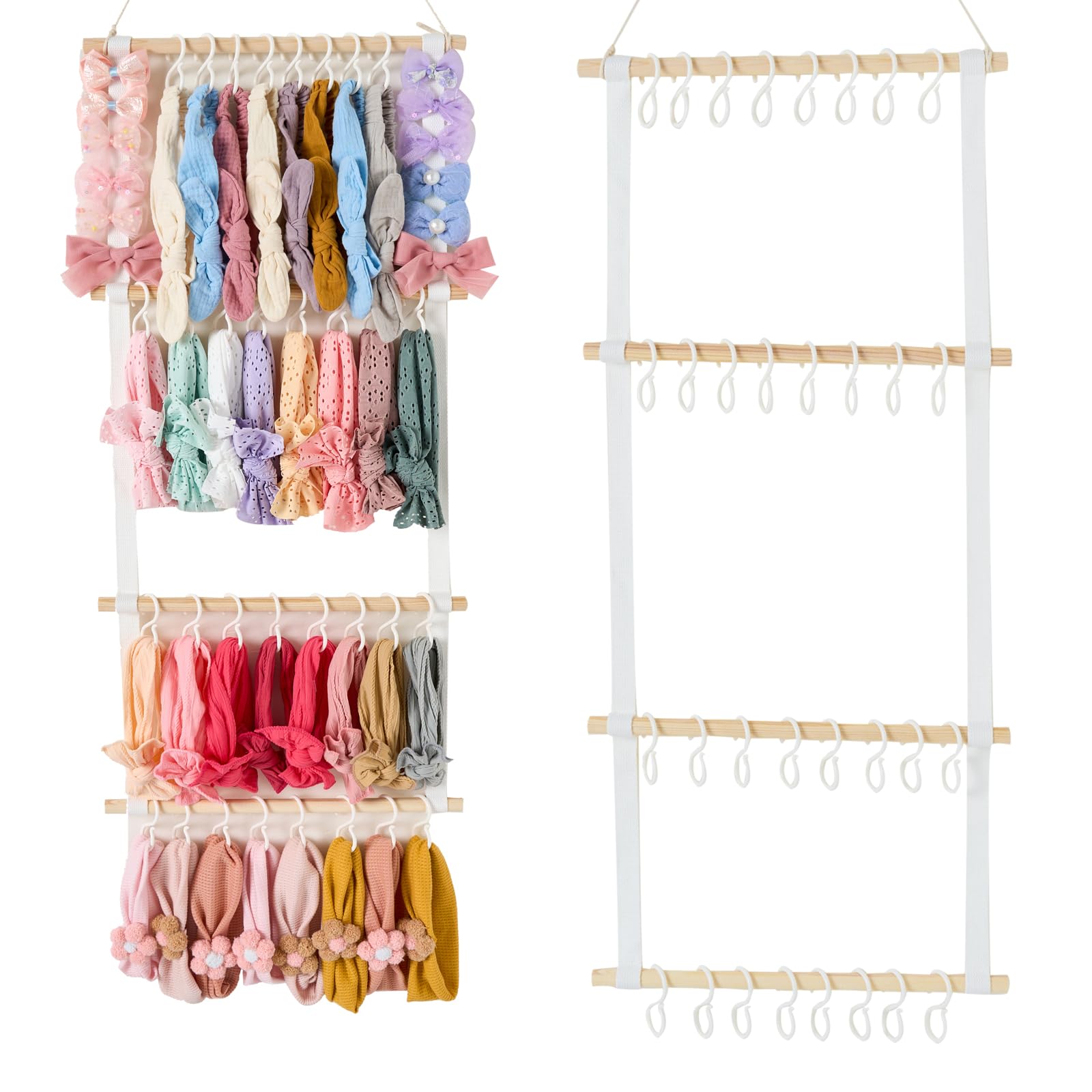 Bow Holder for Girls Hair Bows, Bow Organizer for Girls, Headband Holder for Baby Girl, Headband Organizer for Girls, Bow holder