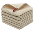 MiasDream Natural Cotton Dish Cloths Dish Rags, Waffle Weave Kitchen Dish Towels, Soft Dish Cloths for Washing Dishes, Absorben