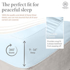 Threadmill Cotton Queen Sheet Set, 500 Thread Count Bed Sheets, 100% Cotton Sheets Set For Queen Size Bed, Smoother Than Egyptia