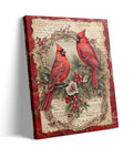 Merry Christmas Cardinal Canvas Wall Art Cardinal Duo Canvas Wall Decor Holly Farmhouse House Canvas Poster Decor Xmas Holiday D