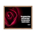 Poster Master Greatest Thing Poster - The Greatest Thing Quote Print - Motivational Quote Art - Inspirational Gift for Him, Her,