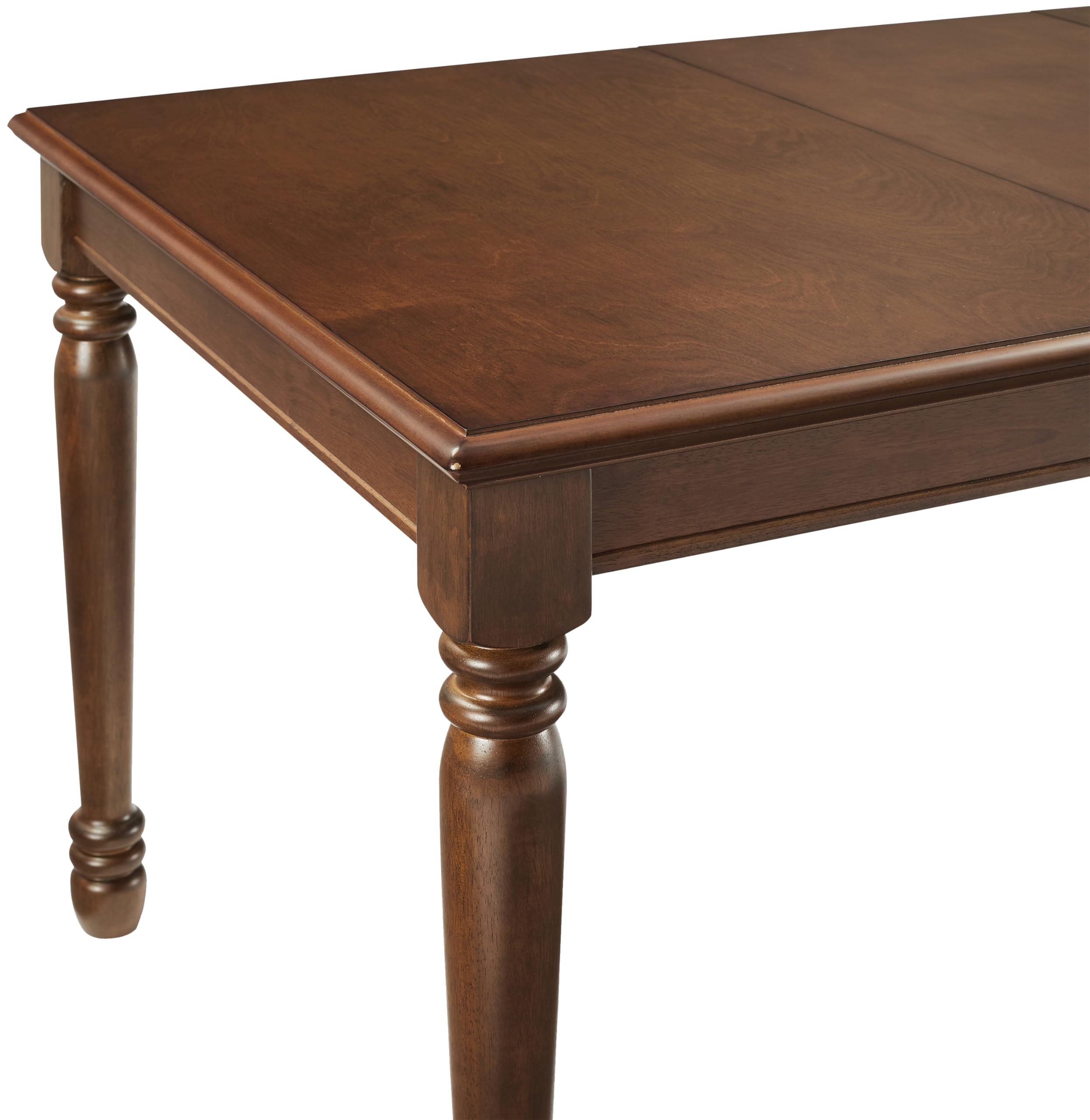 Crosley Furniture Shelby Traditional Wood Dining Room Table, Kitchen Tables, Dark Cherry