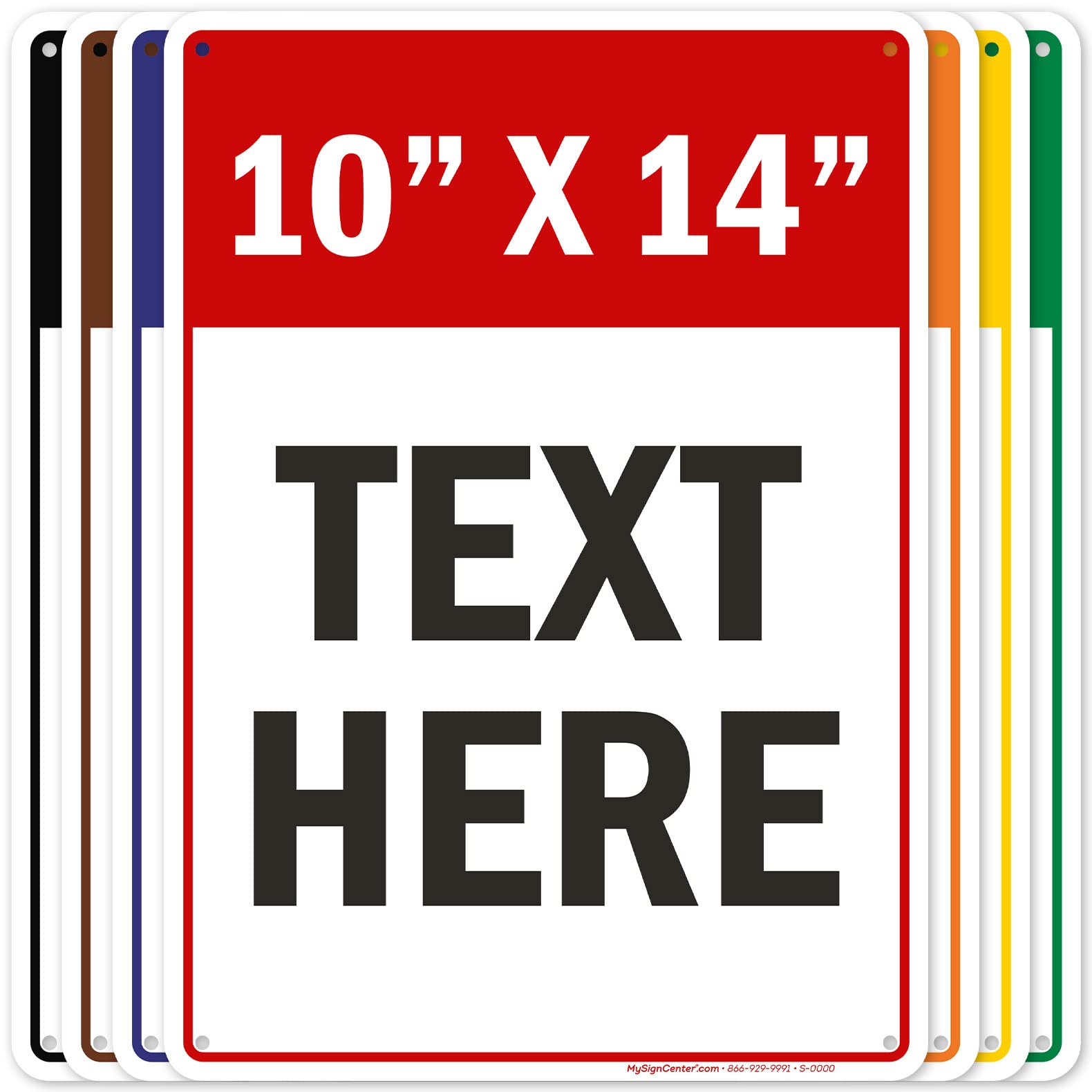 Custom Sign, Custom Sign For Business, Indoor/Outdoor Use. 10X14 Inches, Rust Free .040 Aluminum, Fade Resistant, Made In Usa By