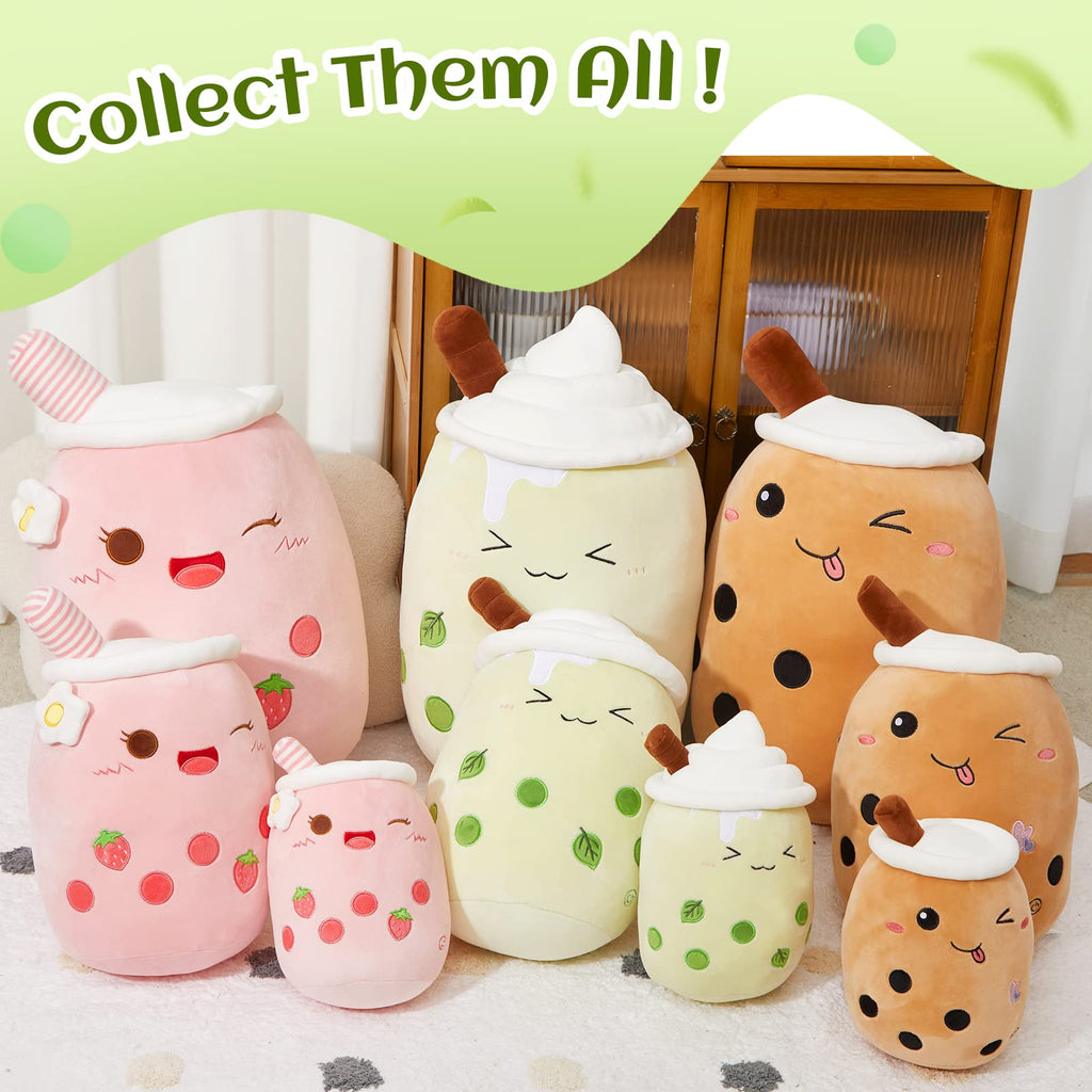 Athoinsu Green Matcha Milky Tea Plush Pillow 20' Giant Kawaii Stuffed Bubble Animal Toy Birthday Christmas Holiday Valentines G
