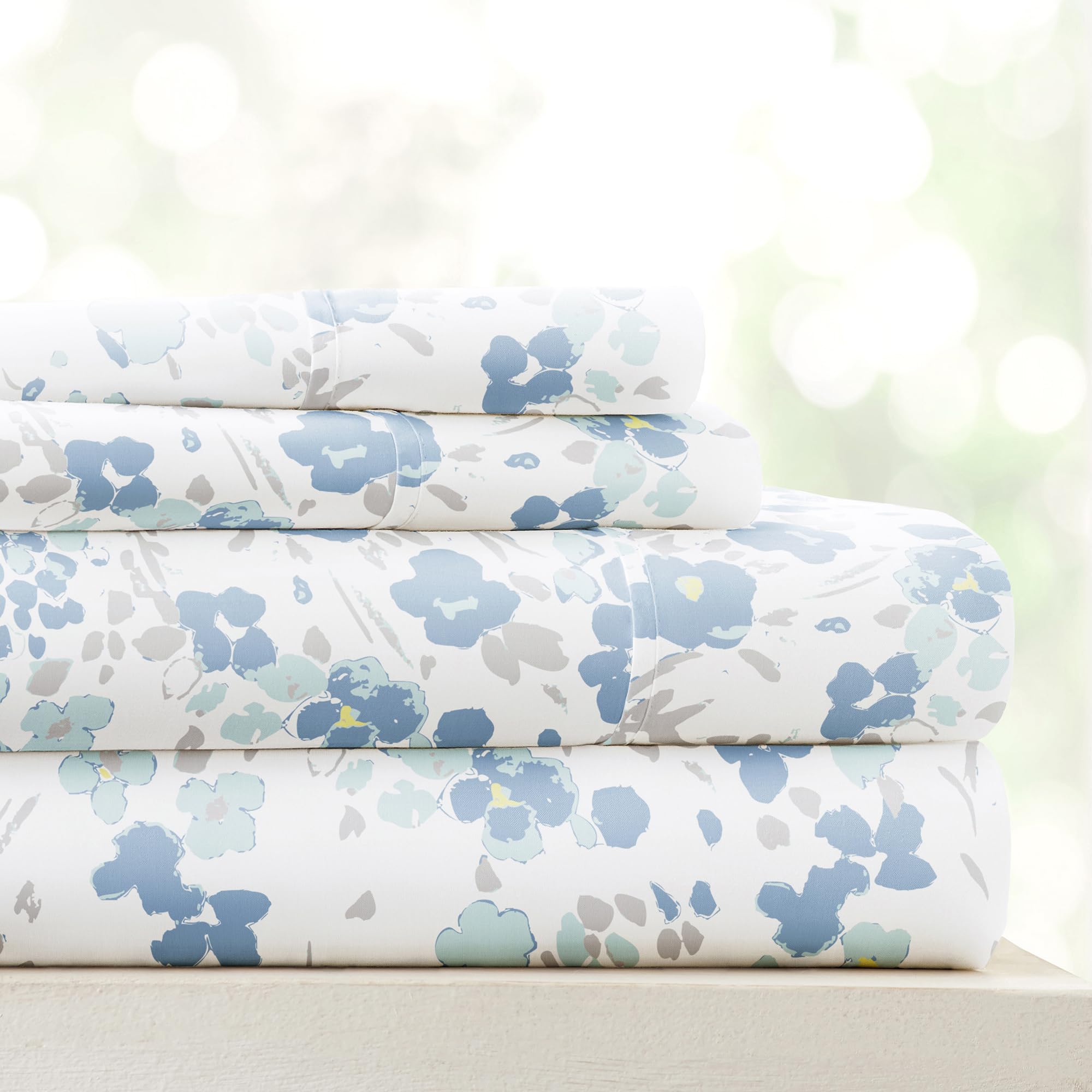 Linen Market 3 Piece Twin Bedding Sheet Set (Light Blue Violets) - Sleep Better Than Ever With These Ultra-Soft & Cooling Bed Sh