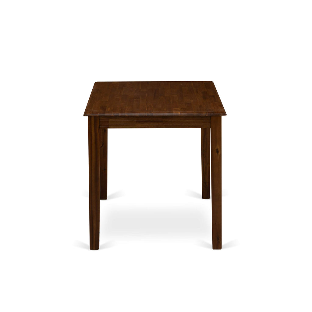 East West Furniture Yat-Awa-T Yarmouth Rectangle Modern Dining Table, 30X48 Inch, Walnut