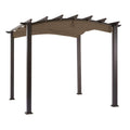 Garden Winds Replacement Canopy For The Hampton Bay Arched Pergola - Riplock 350 - Nutmeg