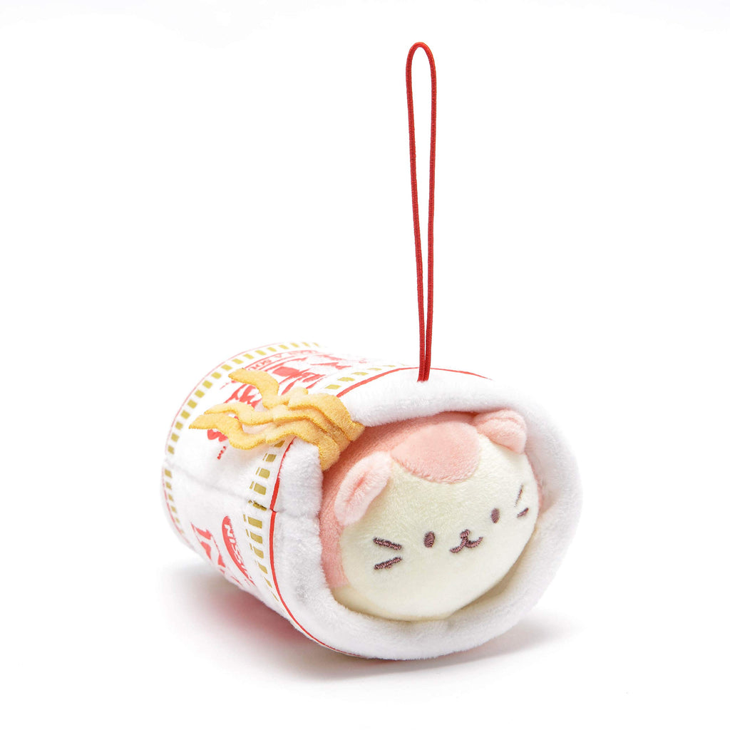 Anirollz Stuffed Animal Plush Keychain - Official Nissin Cup Noodle Ornament Charm Toy Doll | Soft, Squishy, Warm, Cute, Comfort
