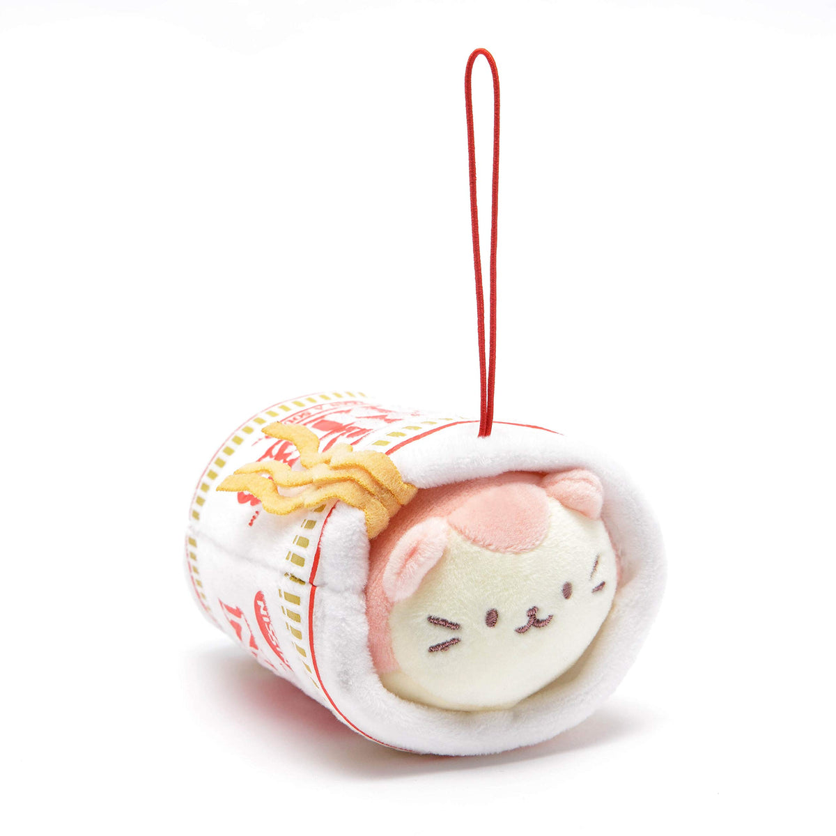 Anirollz Stuffed Animal Plush Keychain - Official Nissin Cup Noodle Ornament Charm Toy Doll | Soft, Squishy, Warm, Cute, Comfort
