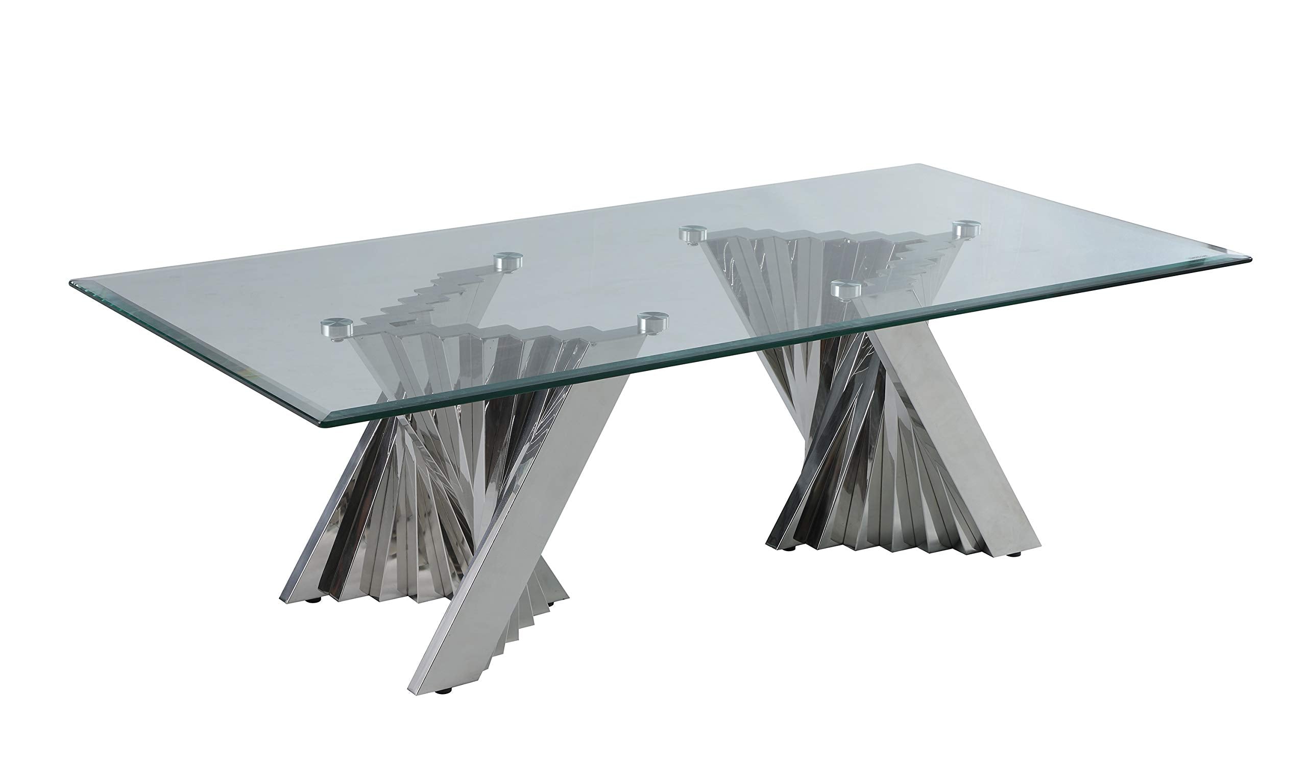 Furniture CT01-02-03 Coffee Table Set, Silver