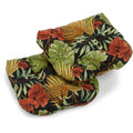 Blazing Needles Outdoor Spun Poly 19-Inch by 19-Inch by 5-Inch All Weather UV Resistant U-Shaped Cushions, Tropique Raven, Set o