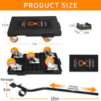 Furniture Lifter Movers Tool Set, 360 Rotation Furniture Dolly Heavy Duty, Furniture Movers With 5 Wheels, Maximum Load 1200 Lbs